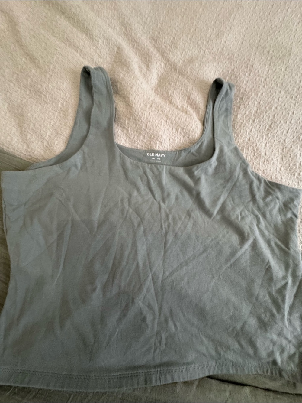 Old Navy Green Scoop Neck Tank Top